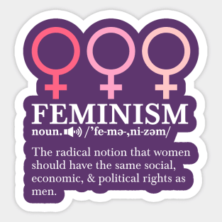 Political Flower Power Resist Feminism Definition Equality Feminist Sticker